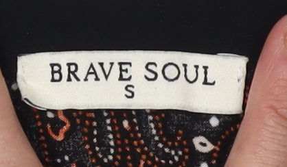 Brave Soul Women's Paisley 3/4 Sleeve Dress S