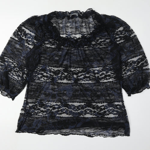Marks and Spencer Women's Black Lace Blouse Size 20
