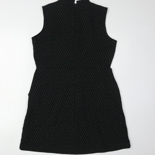 Next Women's Black Sleeveless High Neck Dress - Size 16