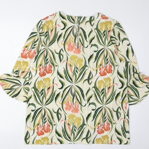 Next Women's Multicoloured Floral Tunic Blouse Size 16