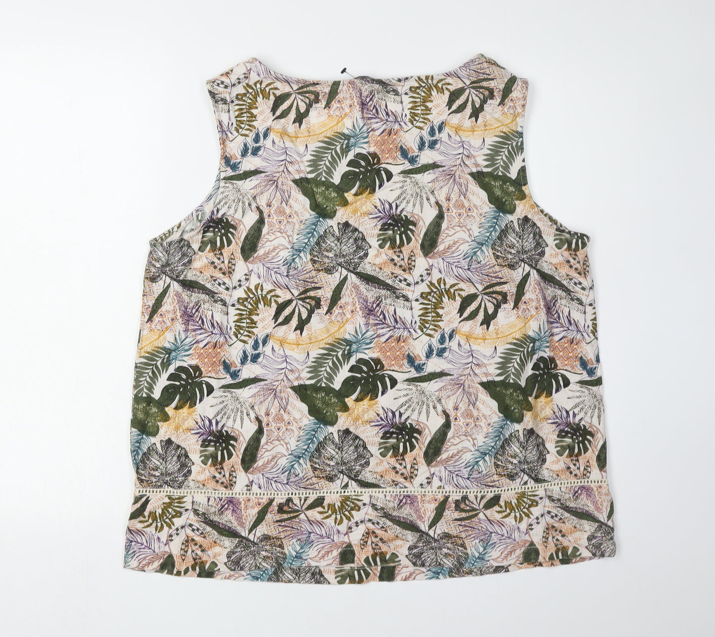 ISLE Women's Multicoloured Floral Tank Top Size 14