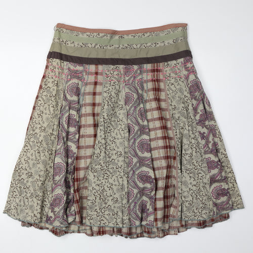 Next Women's Multicoloured Plaid Skirt Size 14