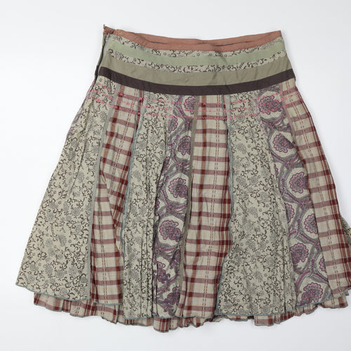 Next Women's Multicoloured Plaid Skirt Size 14