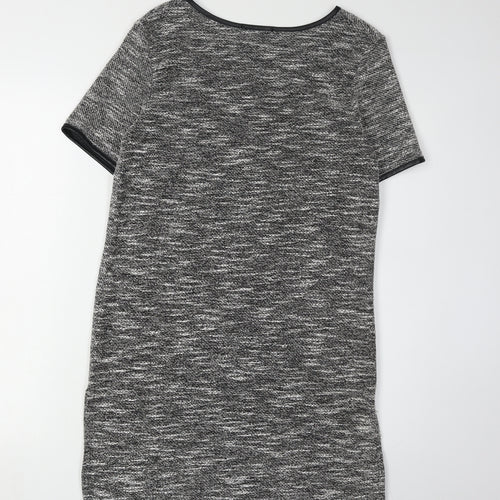 Quiz Women's Grey Shift Dress, Size 12, Short Sleeve