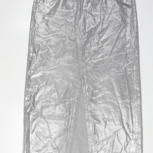 Marks and Spencer Women's Silver Pencil Skirt, Size 12