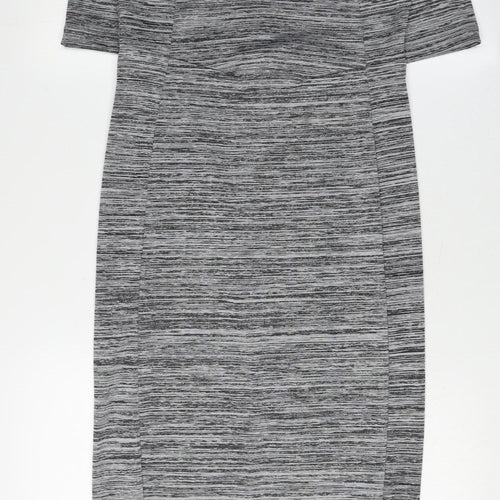 Next Women's Grey Midi Bodycon Dress Size 20 Tall