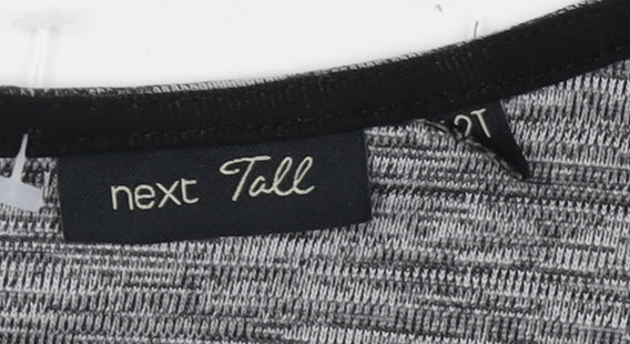 Next Women's Grey Midi Bodycon Dress Size 20 Tall