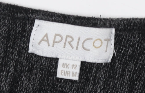 Apricot Women's Black Pullover Jumper Size 12