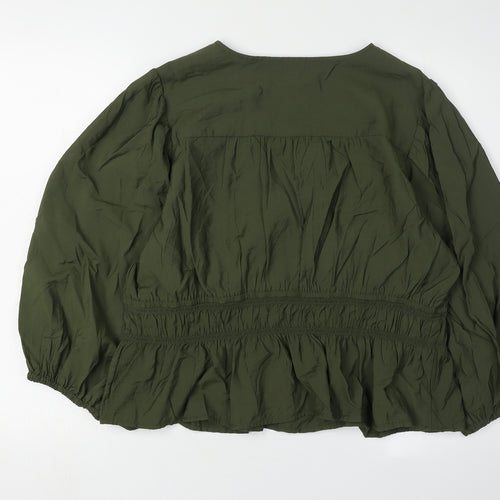 Marks and Spencer Women's Green Tunic Blouse Size 18