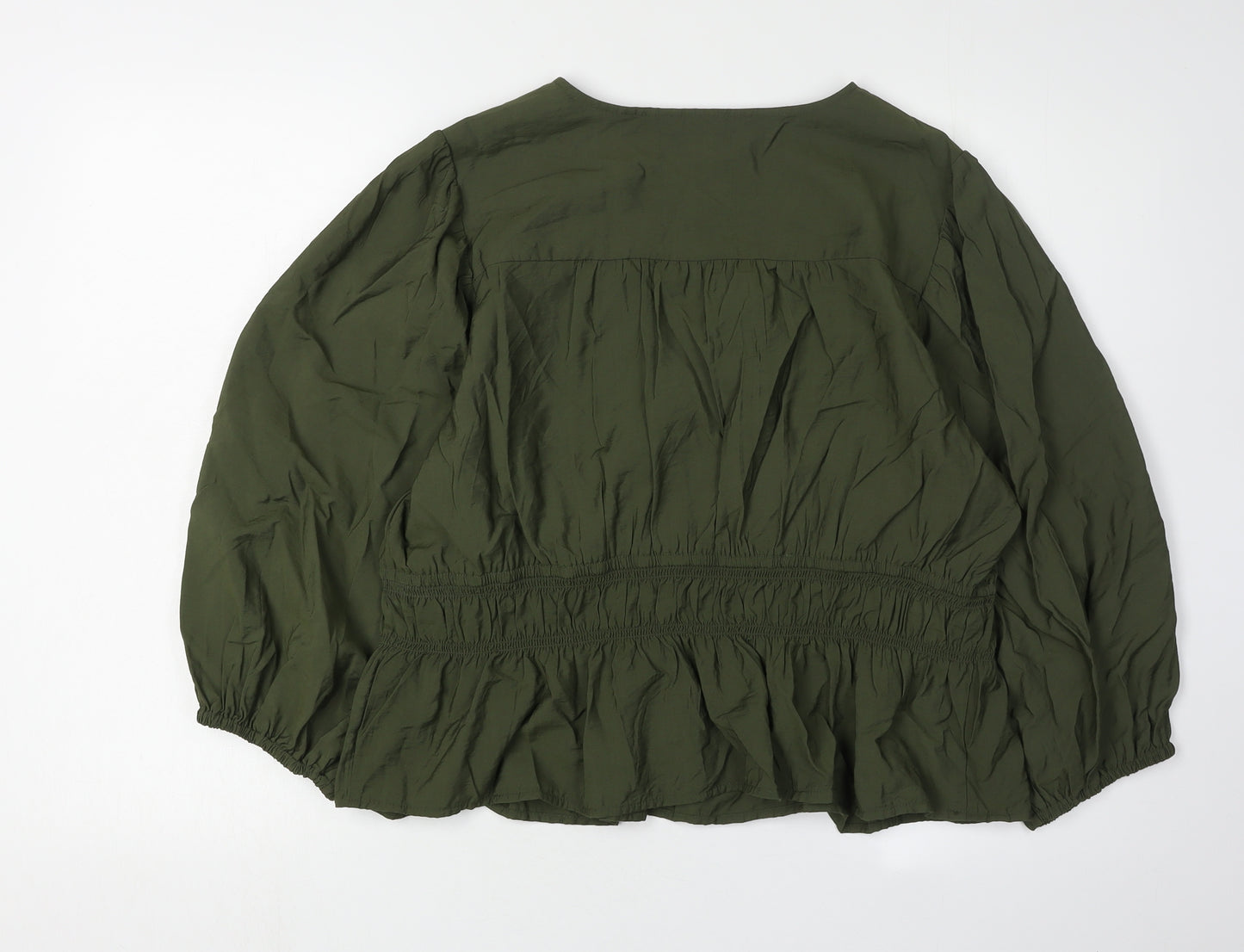 Marks and Spencer Women's Green Tunic Blouse Size 18