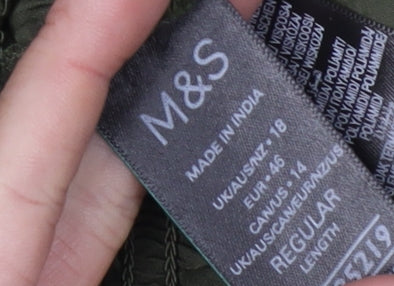 Marks and Spencer Women's Green Tunic Blouse Size 18