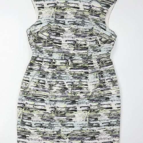 Warehouse Women's Multicoloured Sheath Dress Size 14