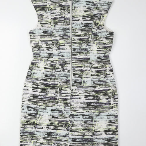 Warehouse Women's Multicoloured Sheath Dress Size 14