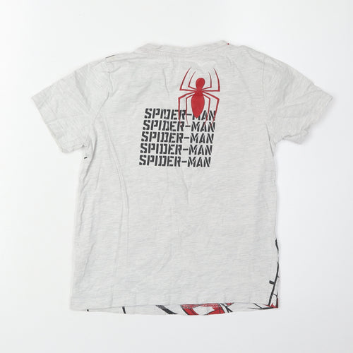 Nutmeg Boys Spider-Man Graphic T-Shirt Grey 7-8 Years