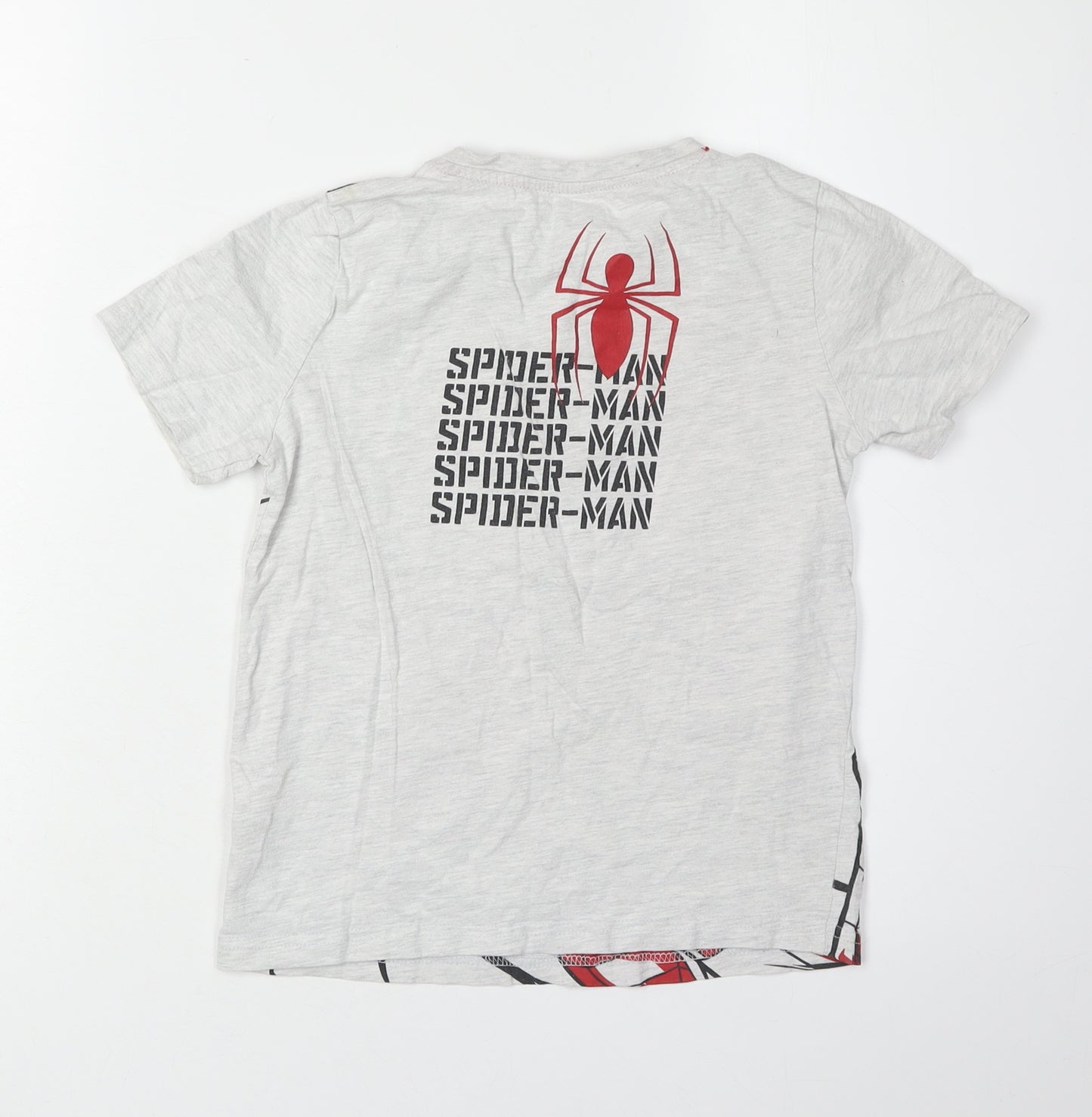 Nutmeg Boys Spider-Man Graphic T-Shirt Grey 7-8 Years