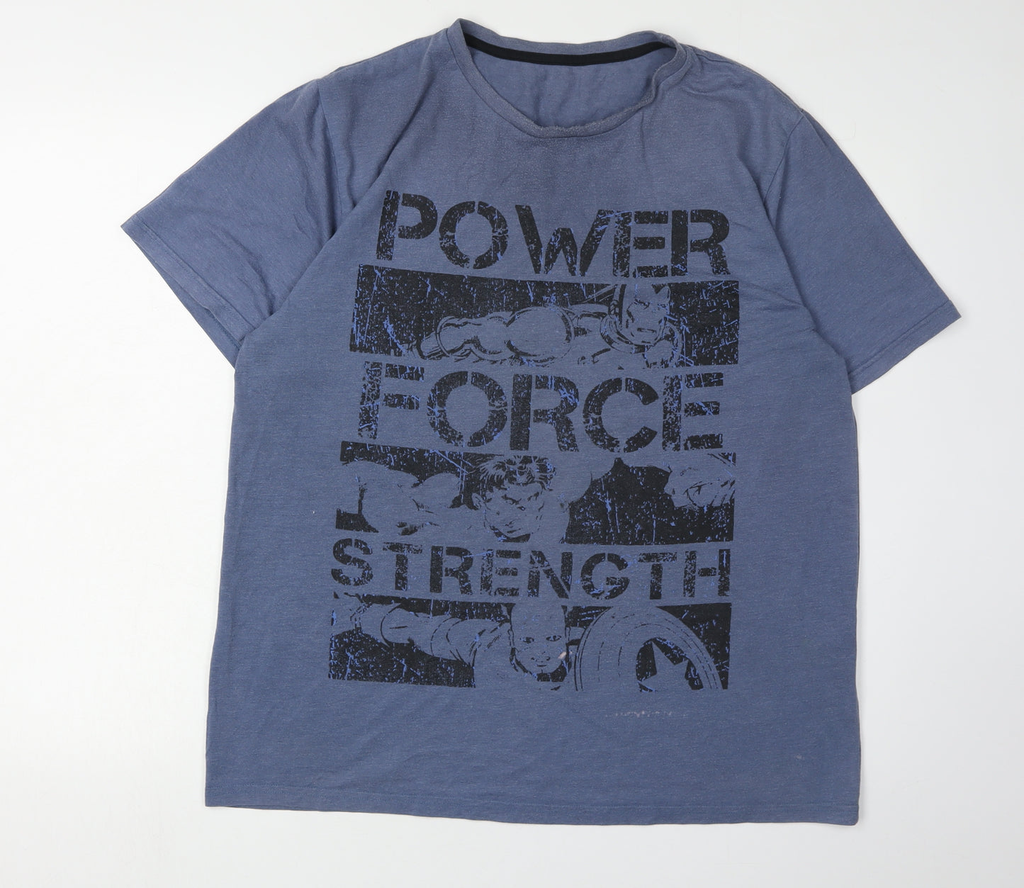 Marvel Avengers Men's Blue Graphic T-Shirt M