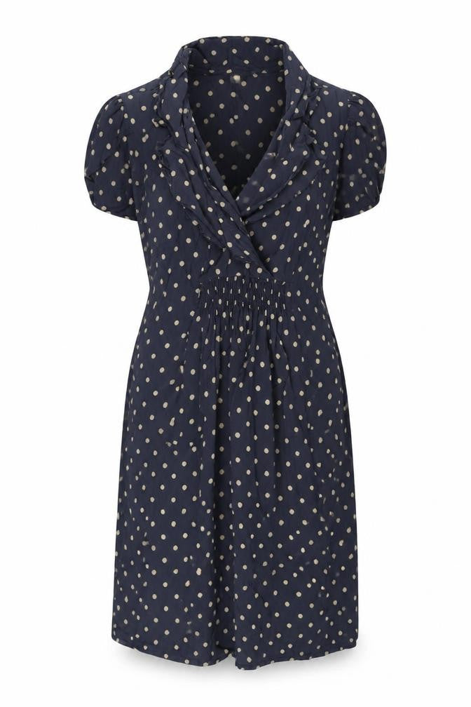 Front view of mamas & papas Women's Polka Dot Dress, size 14