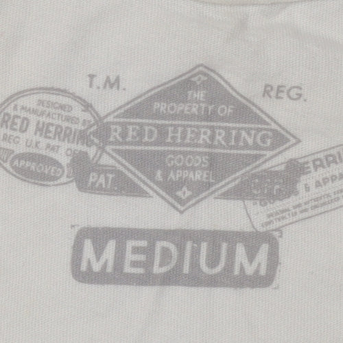 Red Herring Men's White Medium Graphic T-Shirt