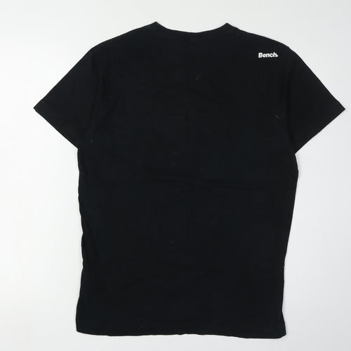 Bench Black Graphic T-shirt Size M Men's