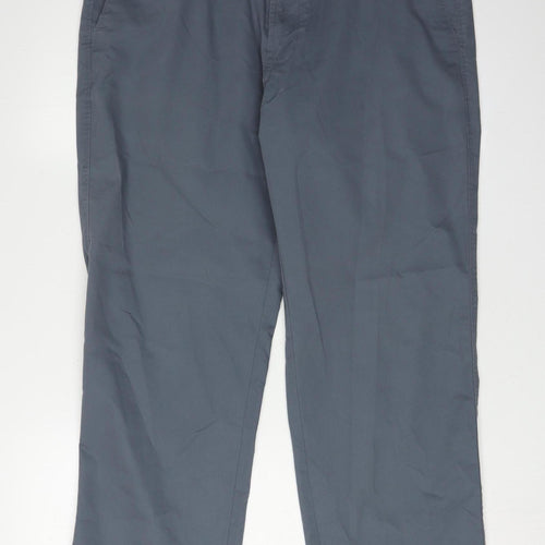 Marks and Spencer Men's Grey Chino Trousers 36 Regular