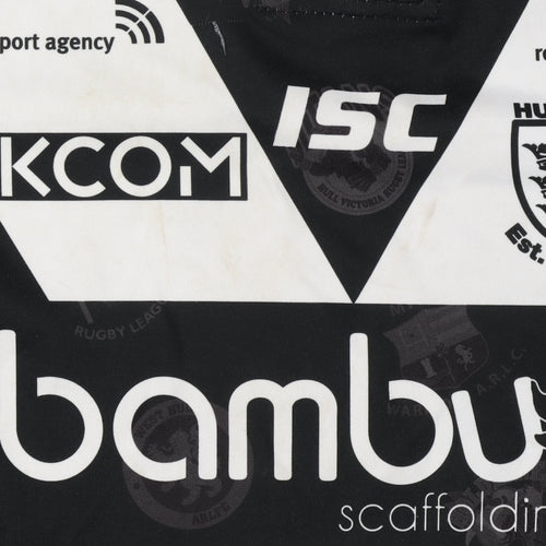 ISC Boys Black Rugby Jersey Short Sleeve Size 12