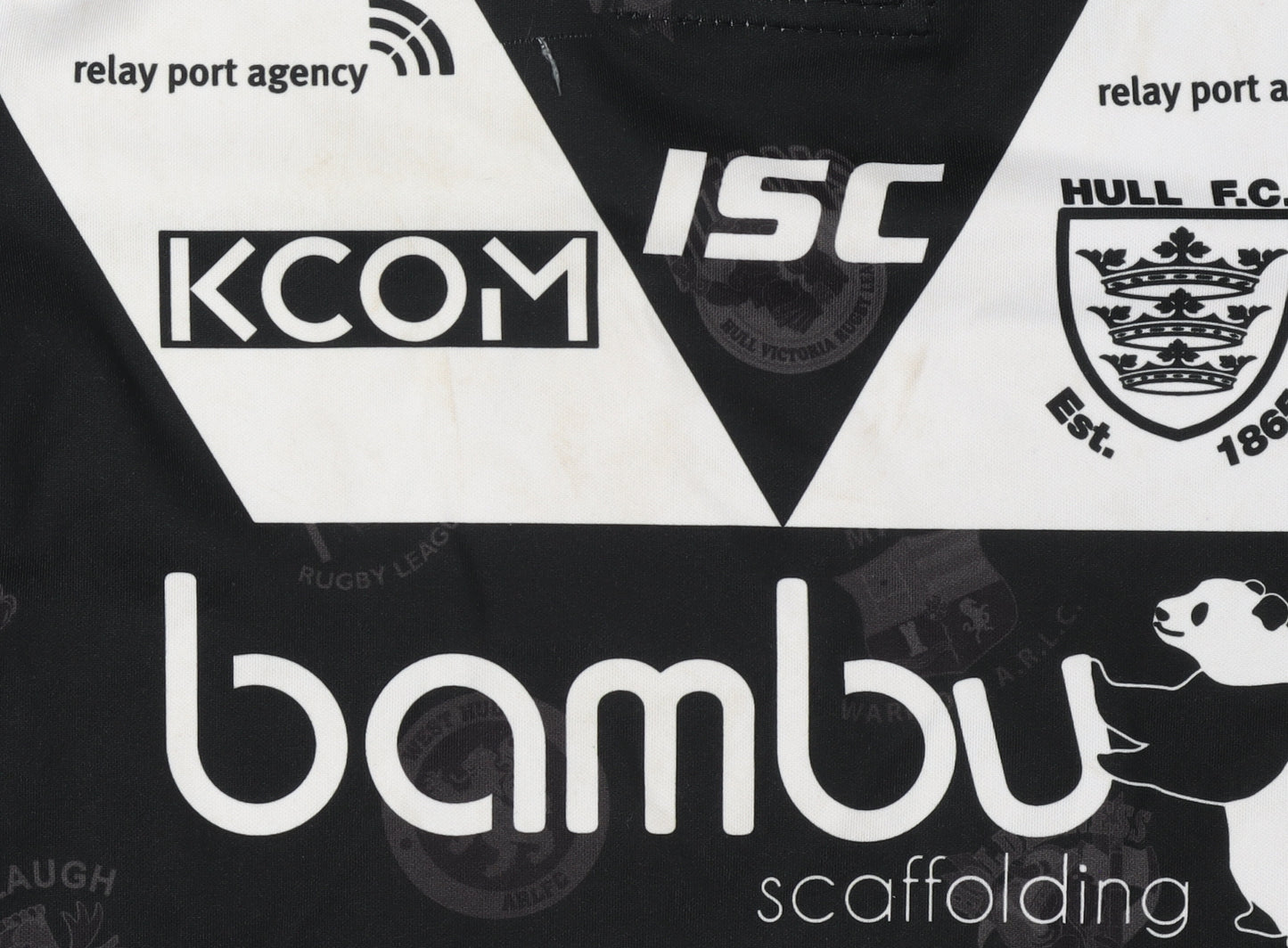 ISC Boys Black Rugby Jersey Short Sleeve Size 12