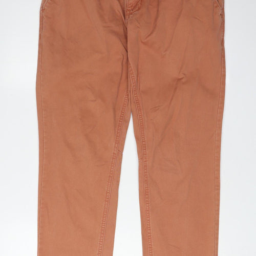 Next Men’s Brown Chino Trousers 34R Slim Fit