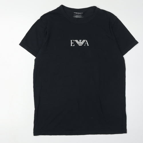 Emporio Armani Men's Black Short Sleeve T-Shirt L