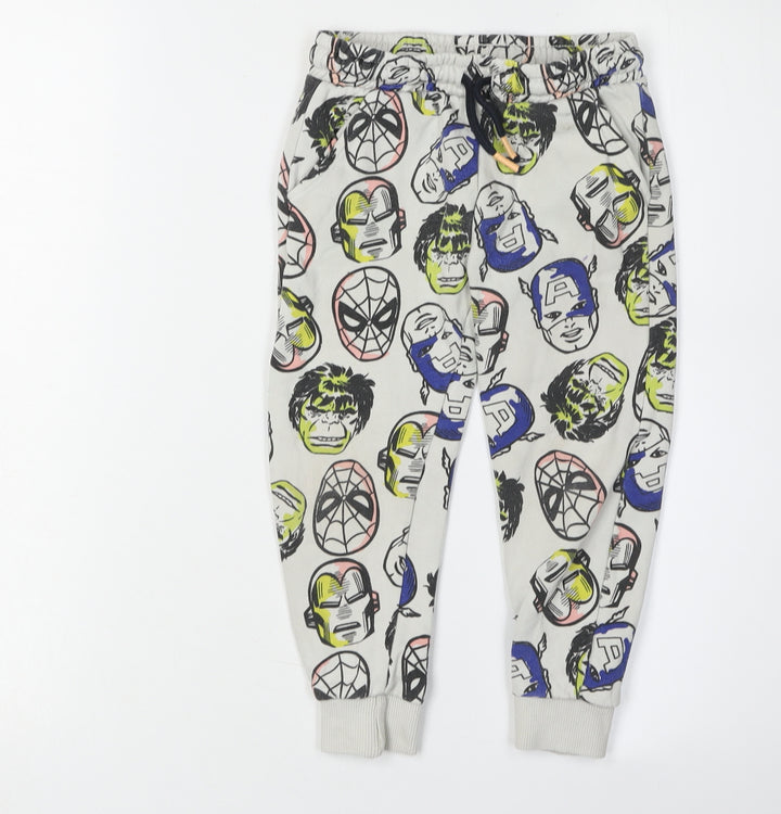 Marvel Boys Multicoloured Jogger Trousers L New