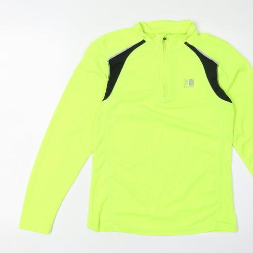 Karrimor Women's Green Sweatshirt Size 10 Lightweight Zip