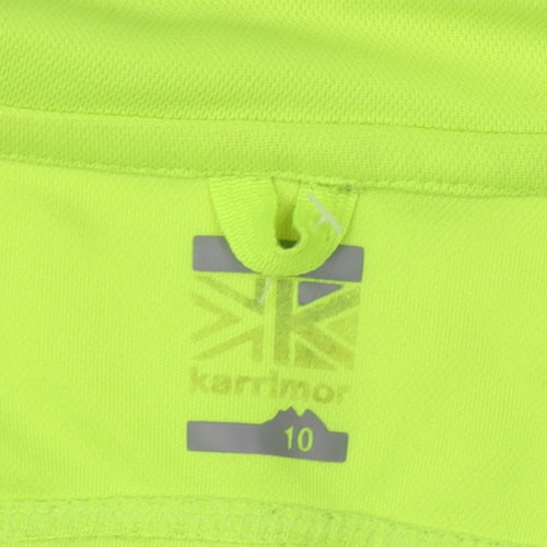 Karrimor Women's Green Sweatshirt Size 10 Lightweight Zip