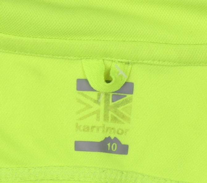 Karrimor Women's Green Sweatshirt Size 10 Lightweight Zip