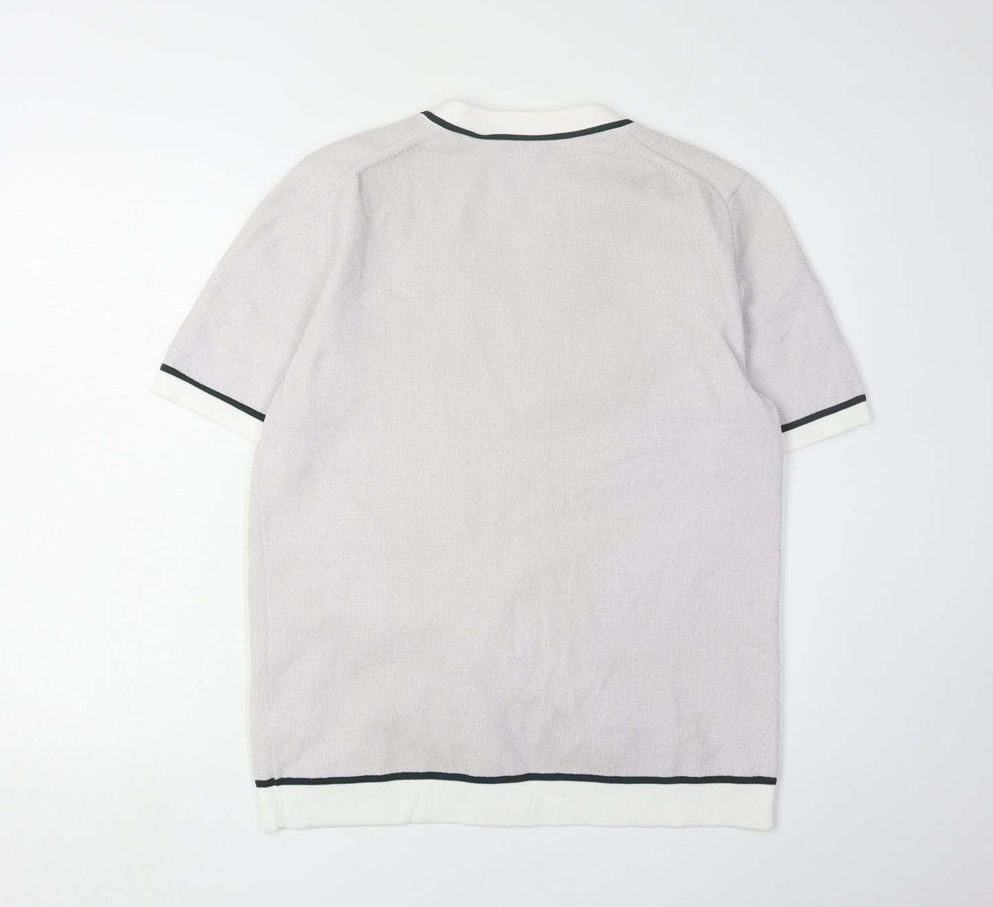 Reiss Women's Grey Cardigan M Short Sleeve