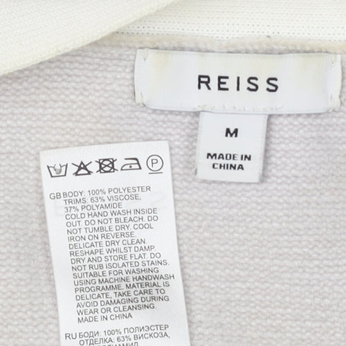 Reiss Women's Grey Cardigan M Short Sleeve