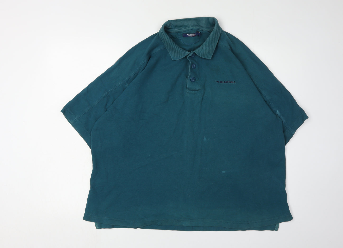 Diadora Men's Blue XL Polo Shirt Short Sleeve