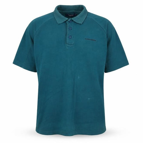 Diadora Men's Blue XL Polo Shirt Short Sleeve