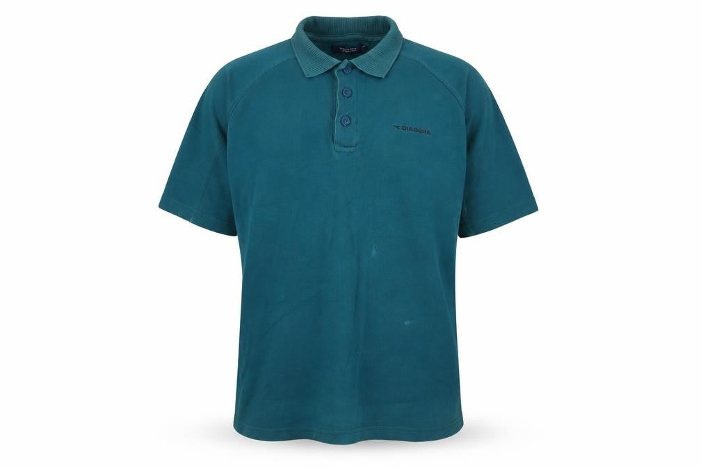 Diadora Men's Blue XL Polo Shirt Short Sleeve