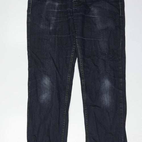 Next Men's Blue Straight Jeans, Size 32