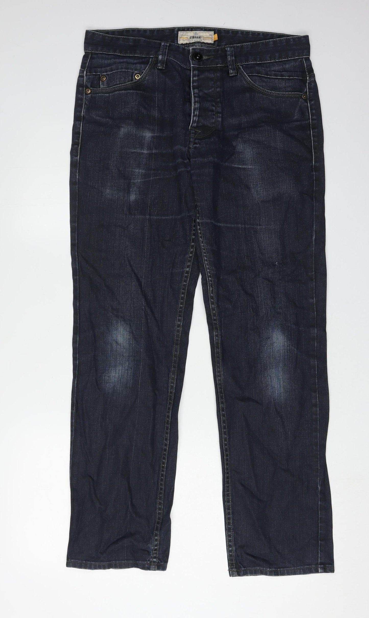 Next Men's Blue Straight Jeans, Size 32