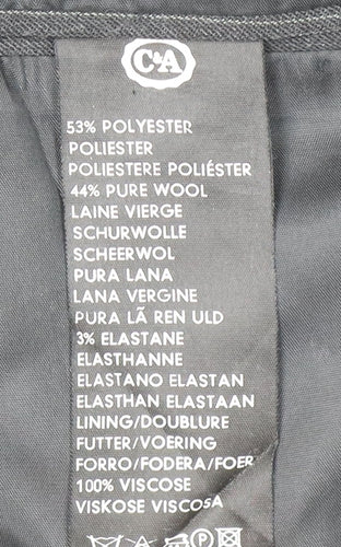 C&A Men's Black Jacket, Size 38 Short
