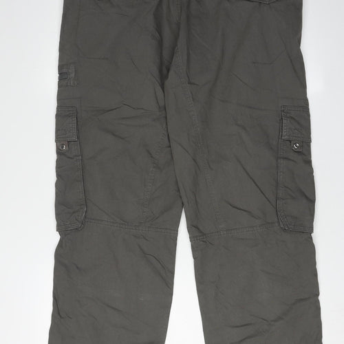Next Men's Green Jogger Trousers, Size 36, Cotton Blend