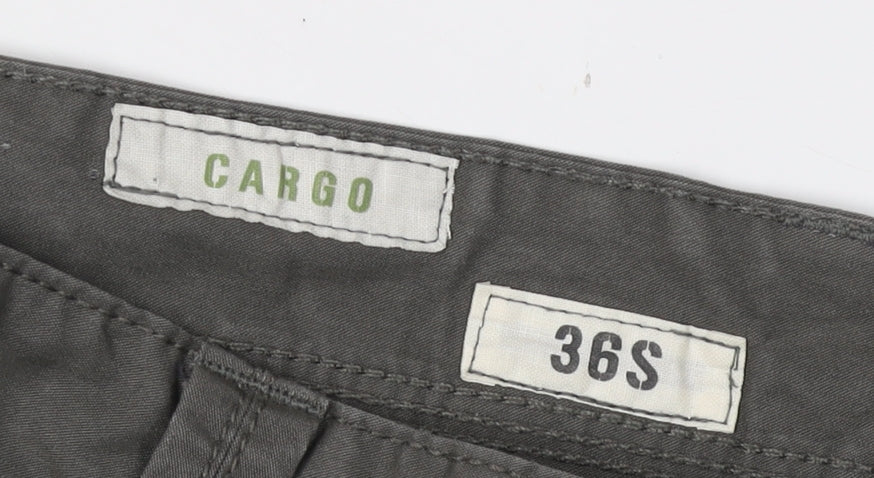 Next Men's Green Jogger Trousers, Size 36, Cotton Blend