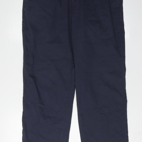 Marks and Spencer Men's Blue Chino Trousers Size 36