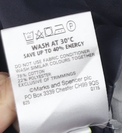 Marks and Spencer Men's Blue Chino Trousers Size 36