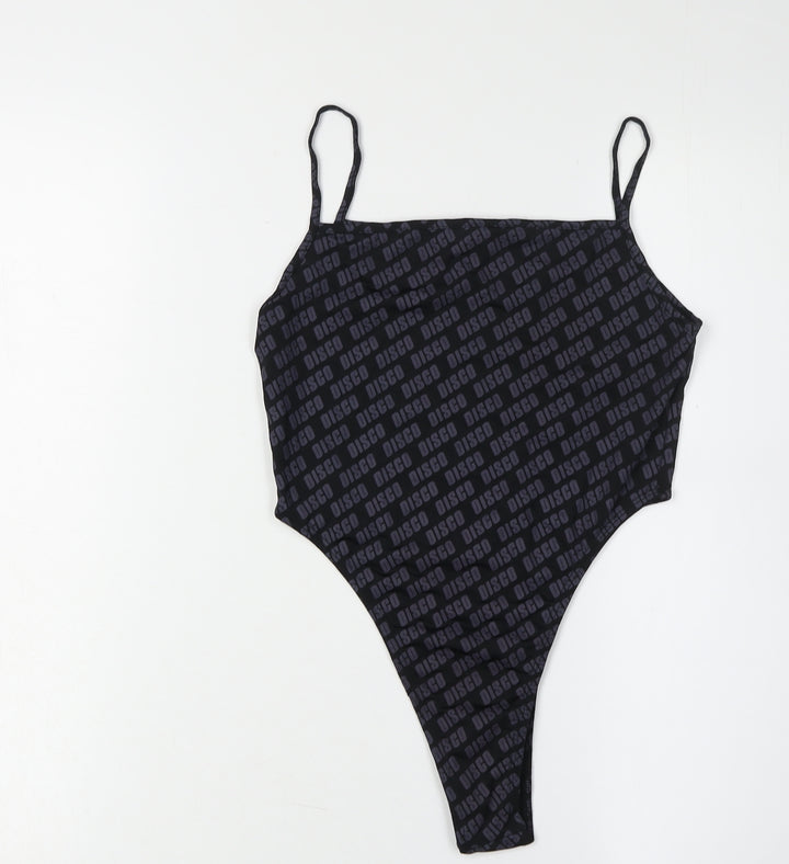 Motel Women's Black Bodysuit XS - Elegant Slim Fit
