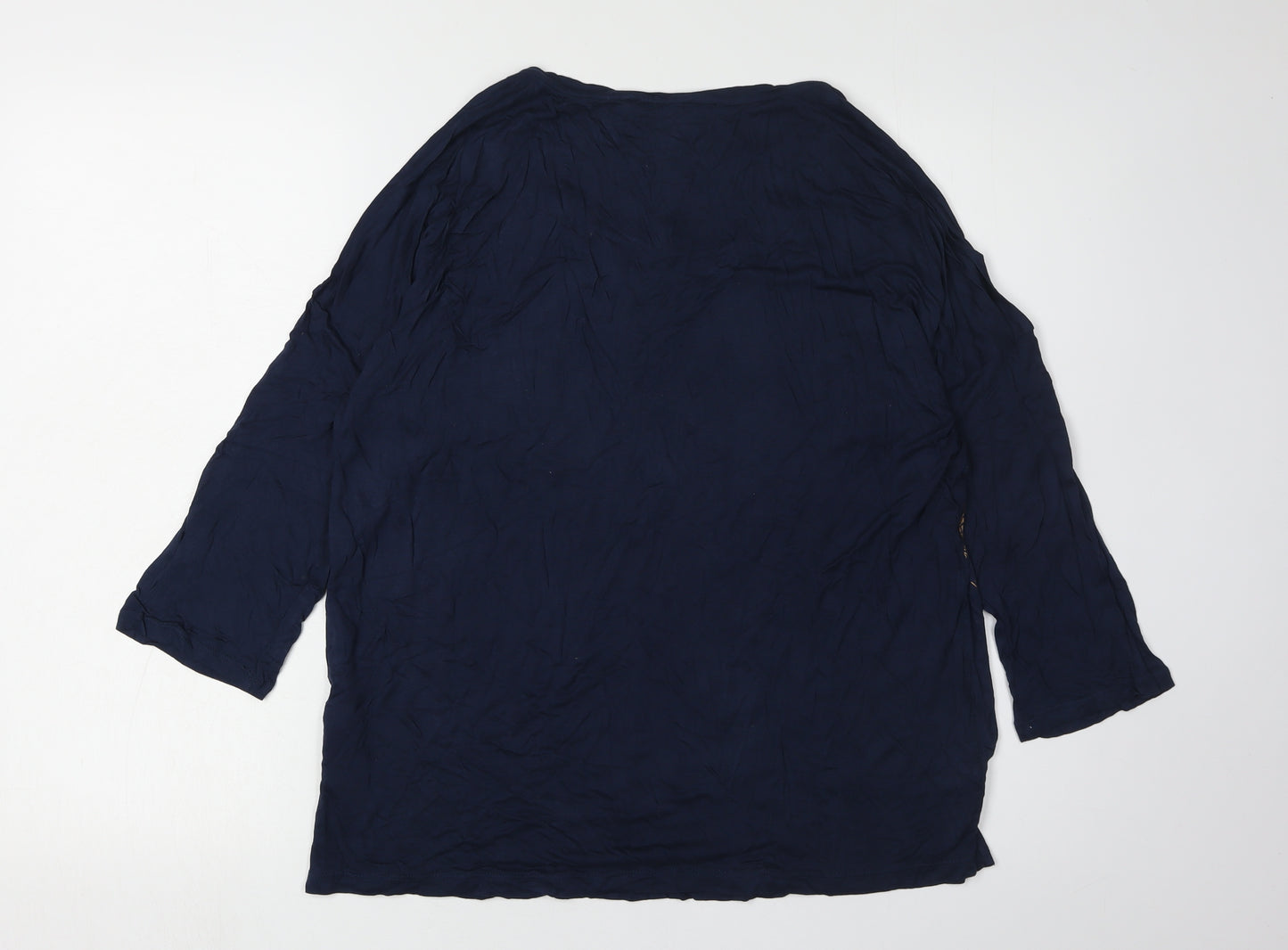 Fat Face Women's Blue Floral Blouse - Size 14