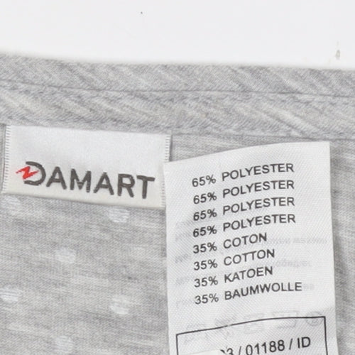 Damart Women's Grey Polka Dot T-Shirt, M, Casual Comfort