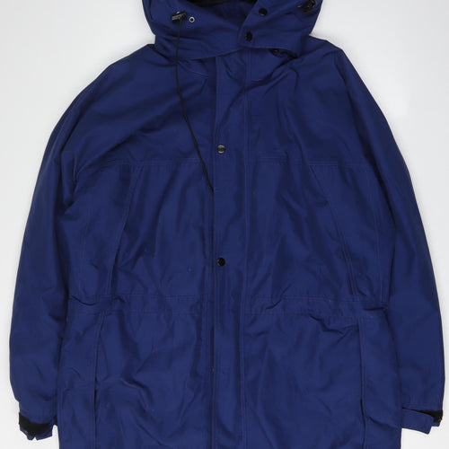 Element II Men's Blue Parka Jacket M, Hooded, Waterproof