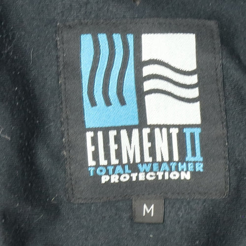 Element II Men's Blue Parka Jacket M, Hooded, Waterproof