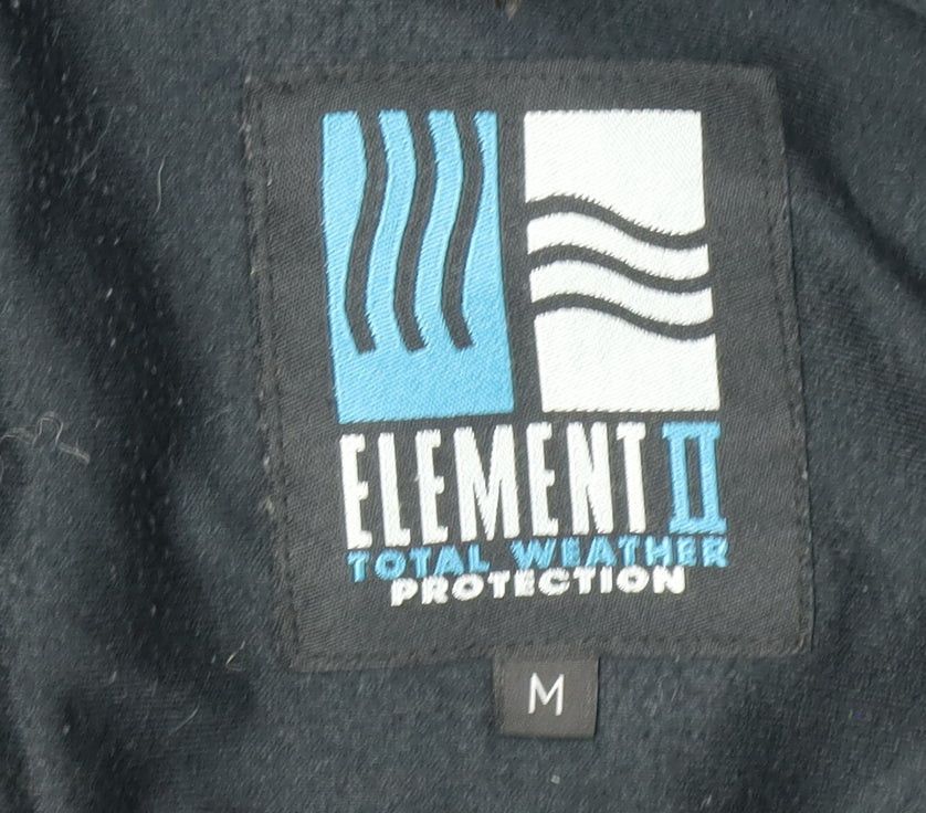 Element II Men's Blue Parka Jacket M, Hooded, Waterproof